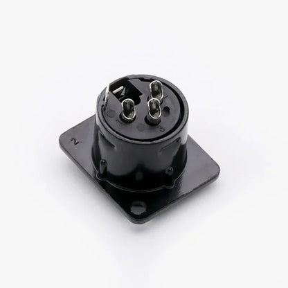 1pc 3pin XLR female socket connector, for Microphone/MIC, Panel Mount, Metal Shell +Copper Contact