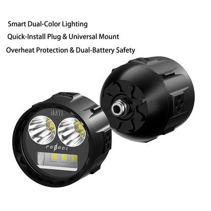 Ferei Front Small Fog Lights LED Para Motos Auxiliary Driving Lights IPX8 Waterproof Compact for 1250GS/1200GS Motorcycle
