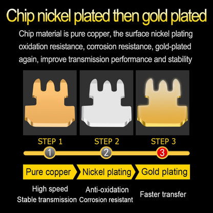 OULLX 6U RJ45 Connector Cat6 Jack FTP Gold Plated Pass Through Ethernet Cables Network RJ-45 Plug Cat5 Cat5e STP Shielded