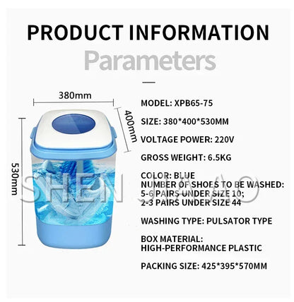 Shoe Washing Machine Household Portable Removable Shoe Washing Machine Socks Washing Machine Integrated Blue Light Antibacterial