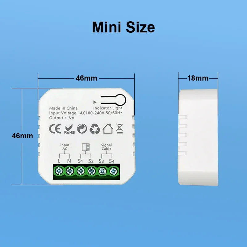 Tuya Smart Life ZigBee Garage Door Opener Controller App Remote Control Supports Alexa Google Home Zigbee2MQTT Gateway Needed