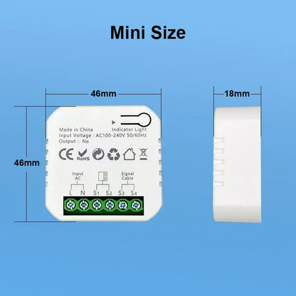 Tuya Smart Life ZigBee Garage Door Opener Controller App Remote Control Supports Alexa Google Home Zigbee2MQTT Gateway Needed