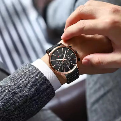 CURREN 8435 Classic Hot Sell Chronograph Quartz Watch Men Reloj Fashion Casual Business Sports Watches Male Wrist Watch for Mens