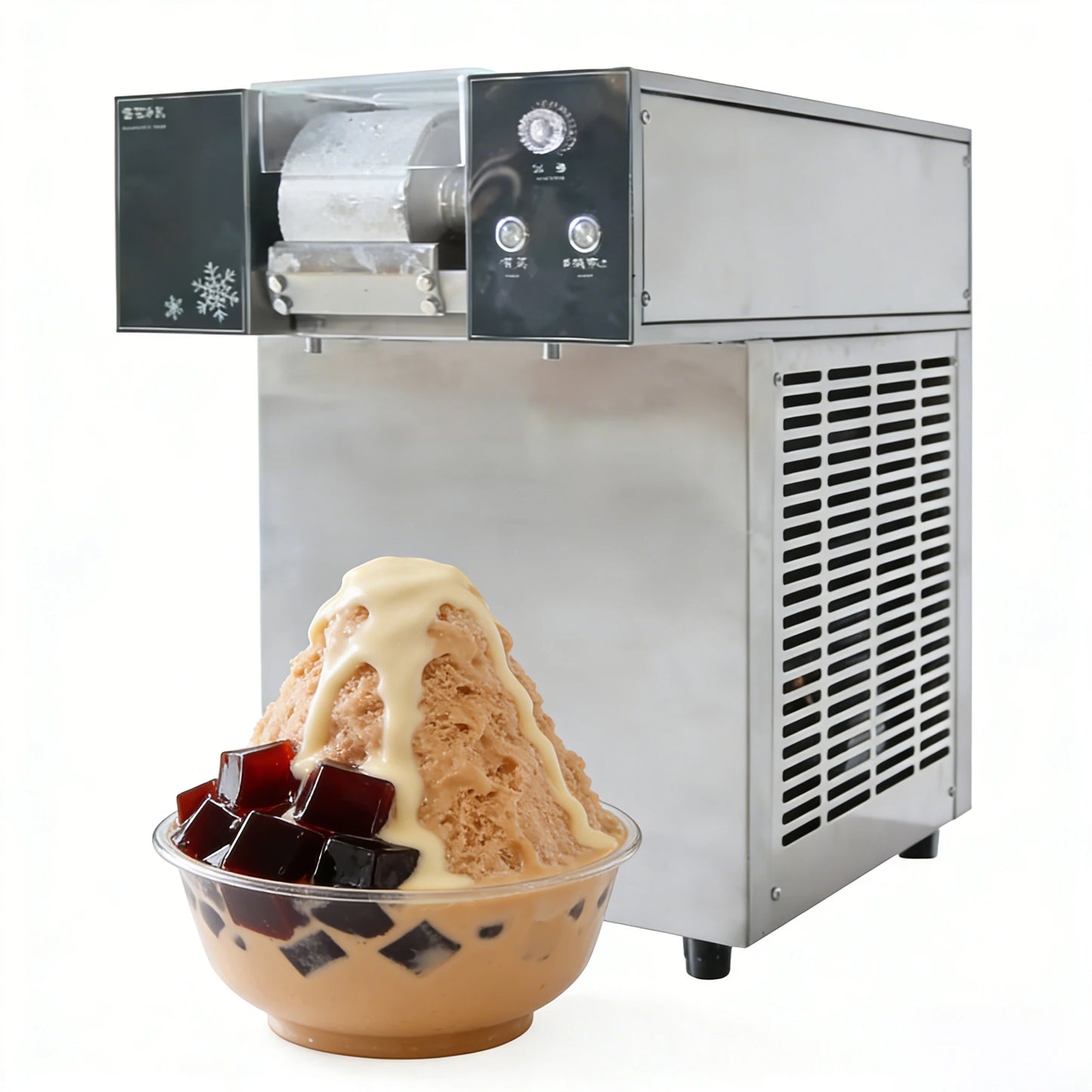 Portable Electric Snow Ice Shaver Machine Stainless Steel Eco-Friendly Commercial Hotel Household Outdoor Festival Fair Night