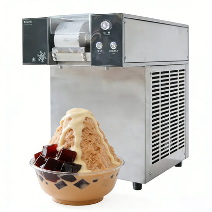 Portable Electric Snow Ice Shaver Machine Stainless Steel Eco-Friendly Commercial Hotel Household Outdoor Festival Fair Night
