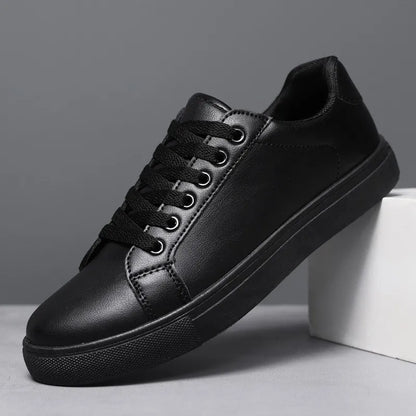 Big Size New Versatile Men's Shoes Korean Version Trendy Men's Low Top Board Shoes Casual White Shoes