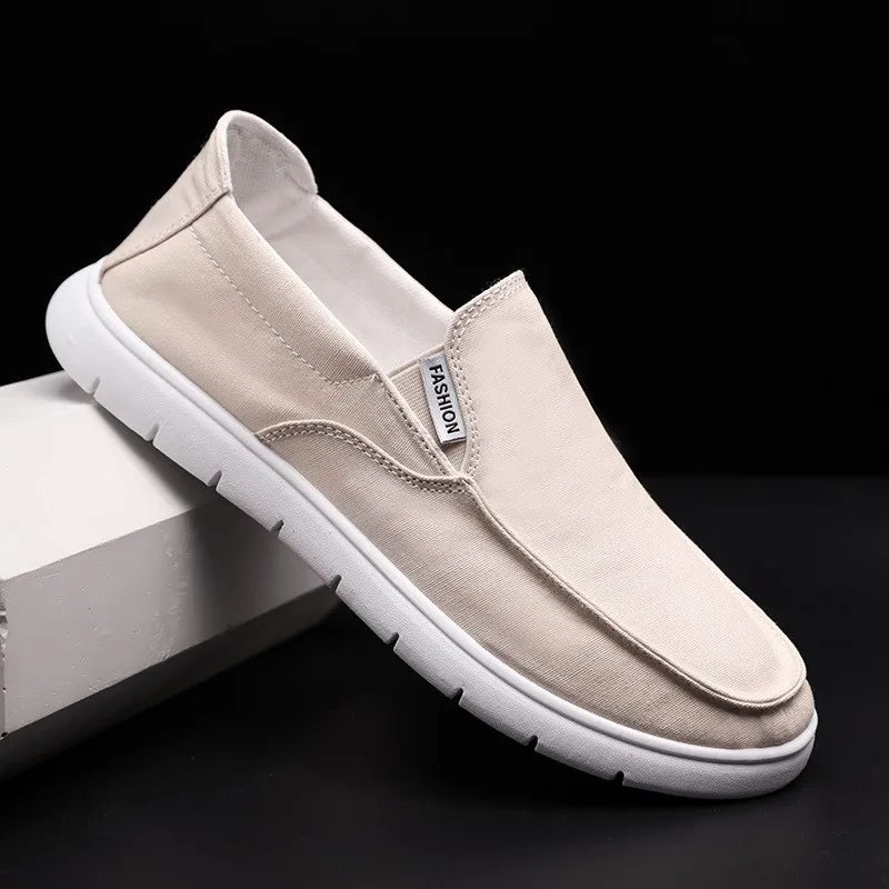 Canvas Shoes, Men's Shoes, Summer New Breathable Fitting Shoes, Men's Trend Versatile Casual Flat Shoes, Men's Casual Shoes