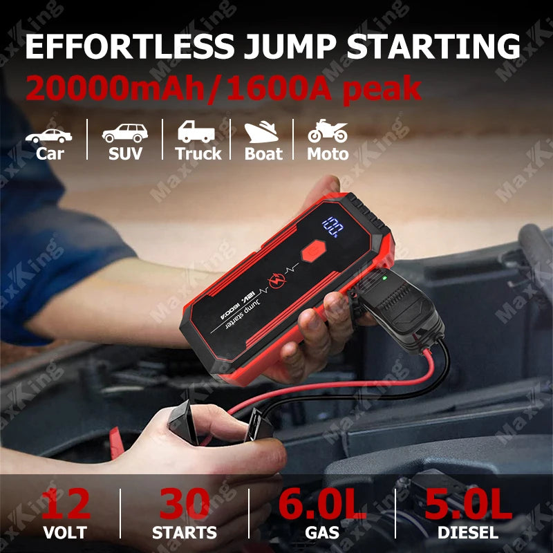 20000mah Jump-starter Portable Jump-starter Power Bank Super Capacity Jump-starter