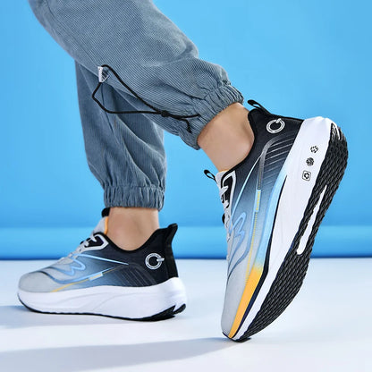 Premium Breathable Mesh Running Shoes Lightweight Carbon Fiber High-Traction Outsole US 13/ EU 47-48 Winter Anti-Slip Foam