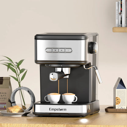 Empstorm Electric Espresso Machine Semi-Automatic Coffee Maker with for Office Home Use Stock in the US Local