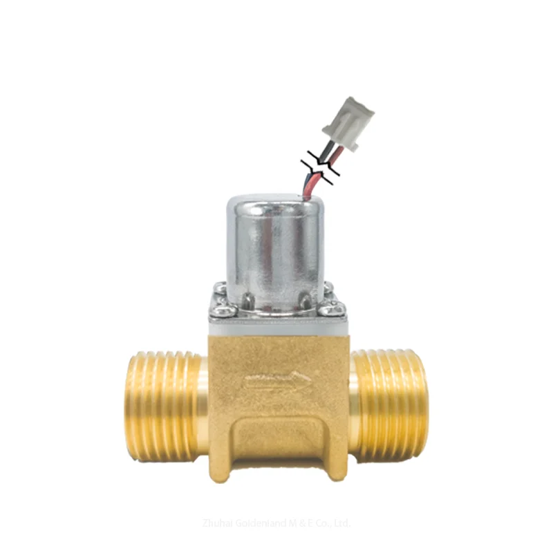 Goldenland 1/2 Inch Latching Brass Solenoid Valve, DC 4.5V-6.0V Pulse Bistable for Touchless Faucets Water OEM