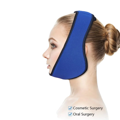 Face Ice Pack Wrap for TMJ Wisdom Teeth with 4 Reusable Hot Cold Therapy Gel Packs