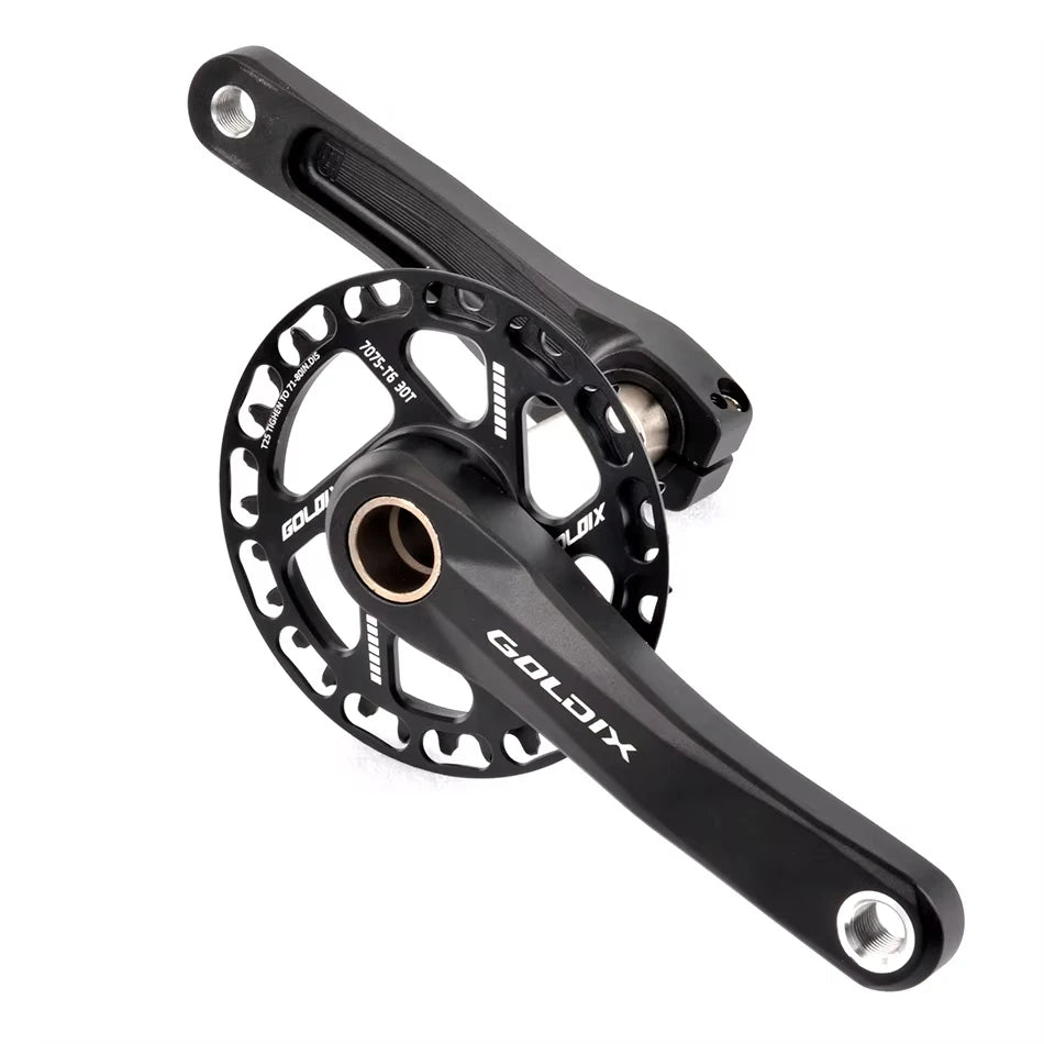 GOLDIX Children Bicycle Crankset 110mm/127mm/140mm/150mm/155mm/160mm Crank MTB Kid Crankset 28T-36T Chainring for  SRAM