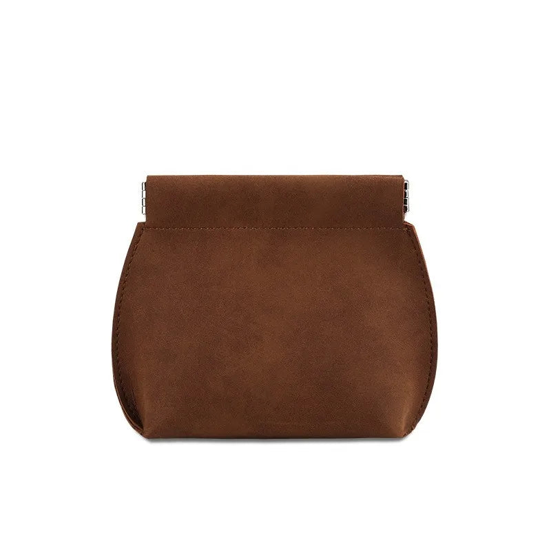 Thickened PU Leather Pouch Small Cosmetic Lipstick Automatic Closed Shrapnel Bag Makeup Packing Bag Jewelry Bag WIth logo