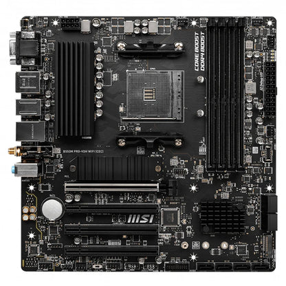 MSI B550M PRO-VDH WIFI CEC MicroATX Gaming Motherboard with B550 Chipset Support AMD Ryzen 5000 & 3000 Series Desktop Processors