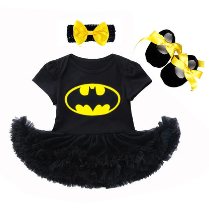 0-2Y 3pcs Girl Baby Summer Suit Novelty Costume Newborn Clothing Sets Bebe Dress Toddler Clothes Party Cosplay Gift 3 6 9 12 18M