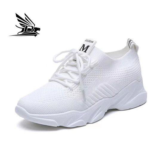 Women's Trendy Casual Mesh Running Sneakers Comfortable and Breathable with Lighted Feature for Autumn Season Low Price