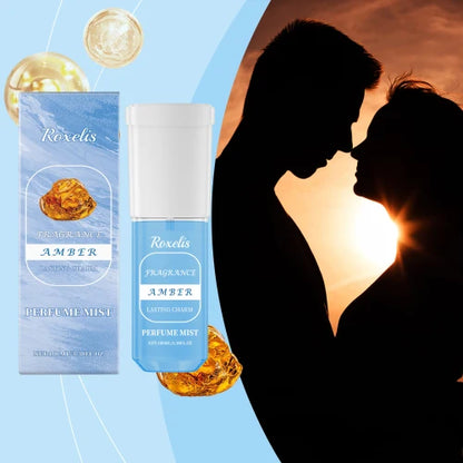 Roxelis Amber Perfume Spray Fresh Jasmine Scent Long Lasting Exudes Charming Fragrance