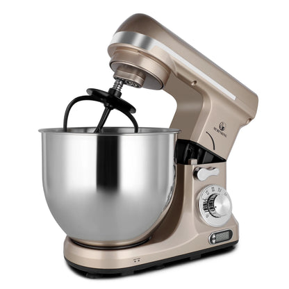 Stand Mixer 500W 6QT Electric 6-Speed Tilt-head Food Mixer Stainless Steel Mixing Bowl Dough Hook Wire Whip Flat Beater Splash