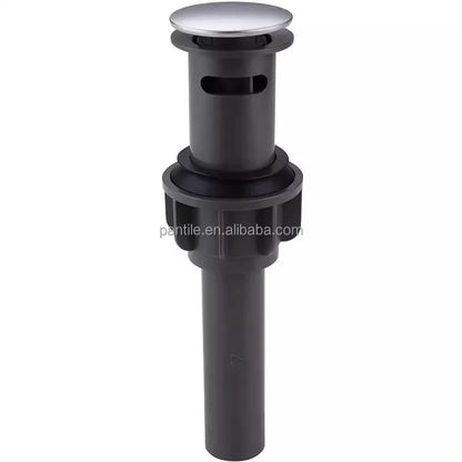 Bathroom Waste Drain Chrome Basin Drain Basin Sink Plug Strainer Filter Stopper Plastic Basin Drain
