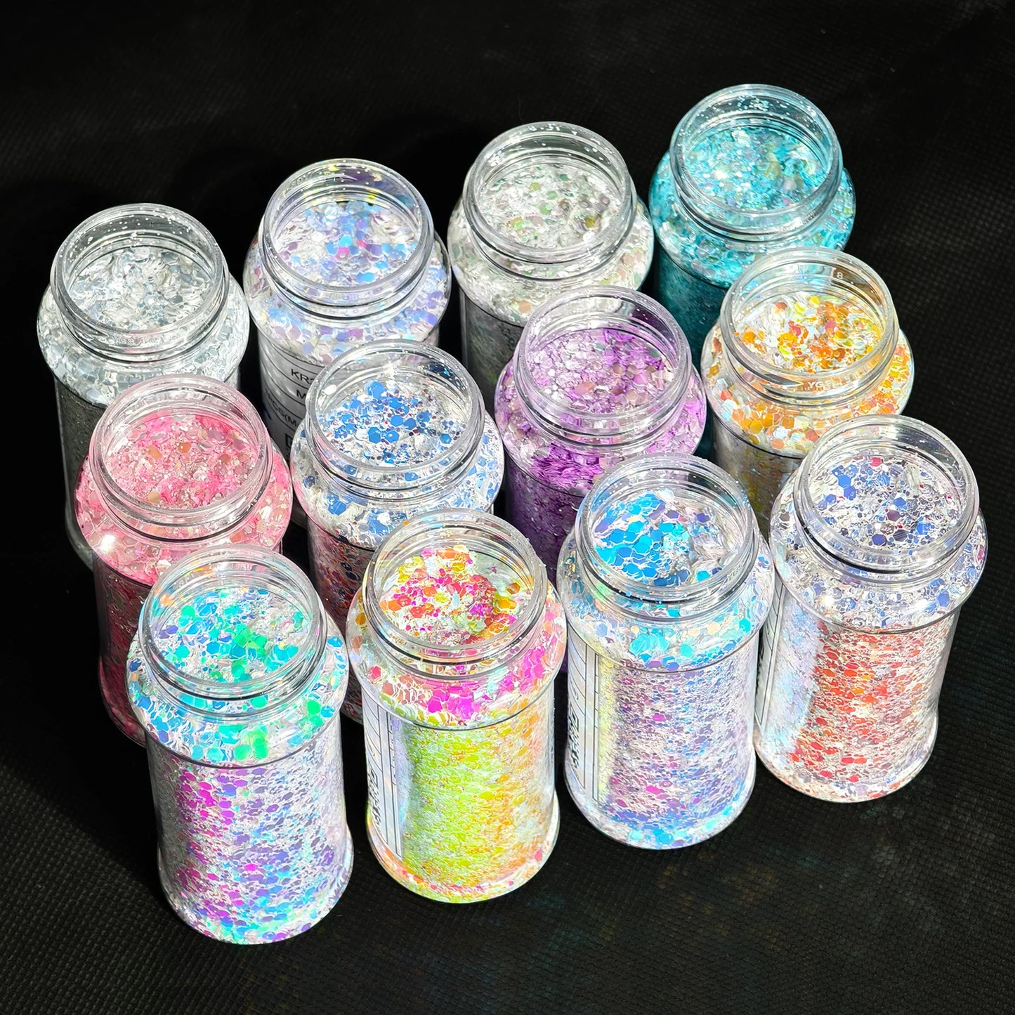 Free Shipping 2oz Shaker Bottle Jars Christmas Chunky Mix Glitter for Snow Globe Tumbler Cups