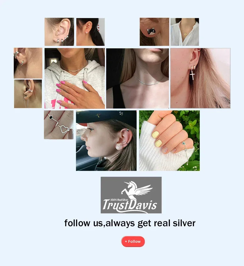 TrustDavis Real 925 Sterling Silver Sweet Irregular Baroque Pearl Hoop Earrings For Women Wedding Valentine's Day Jewelry DB338