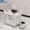 Kisen Best Quality Beauty Salon Portable Shampoo Basin with Water Circulation and Double Water tank Dual-function Head Spa Bowl