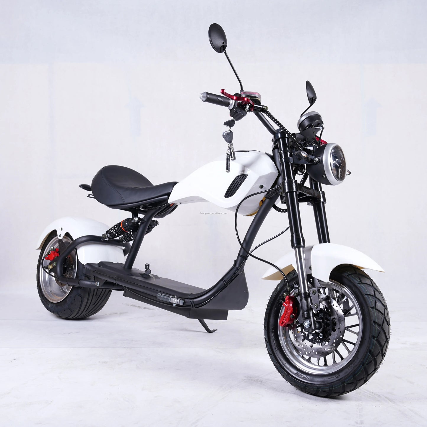 Wide Fat Tire Off Road E Scooter Adult Electric Motorcycle Hydraulic Front Fork Dual Brake Outdoor Travel Mobility Moped