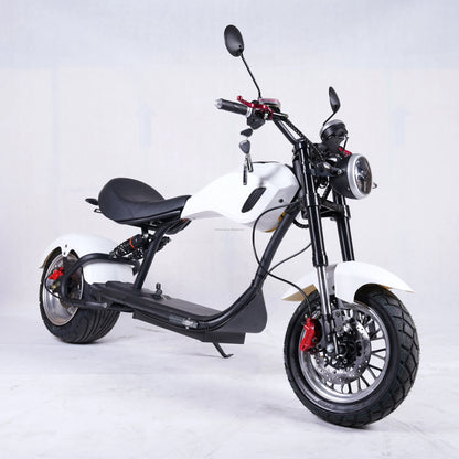 Wide Fat Tire Off Road E Scooter Adult Electric Motorcycle Hydraulic Front Fork Dual Brake Outdoor Travel Mobility Moped