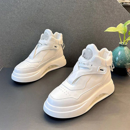 Spring New Breathable White Shoes Trend Versatile Thick Sole Sports  Casual Board Shoes Timely Casual Shoes