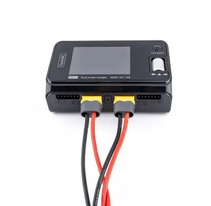 Toolkitrc M6D 500W 15A DC Dual Channel Mini Smart Charger Discharger Plastic Power Supply 1-6S Lipo Battery FPV Drone RC Remote