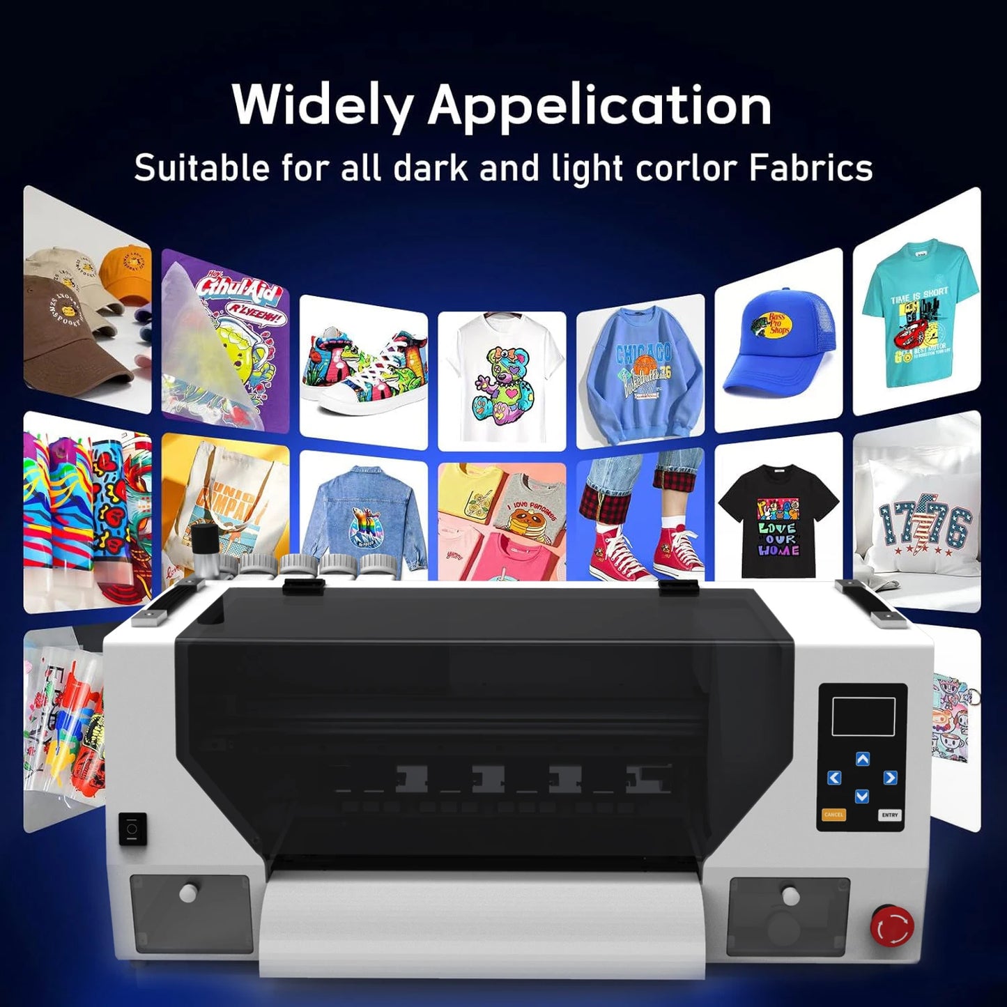 KECAI Automatic Impresora Heat Transfer Printing Machine A3 30cm XP600 Double Print Head 12 Inch DTF Printer for Small Business