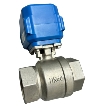 DC12VDC24V AC110V AC230V Motorized 2" Ball Valve Smart Control Small Electric Actuator 2-Way Stainless Steel Electric Ball Valve