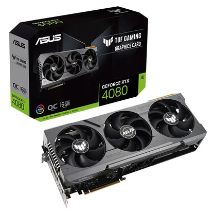 Used ASU'S TUF Gaming GeForce RTX 4080 16GB GDDR6X OC Edition Graphics Card with 16GB GDDR6X 256-bit Memory Support OverClock