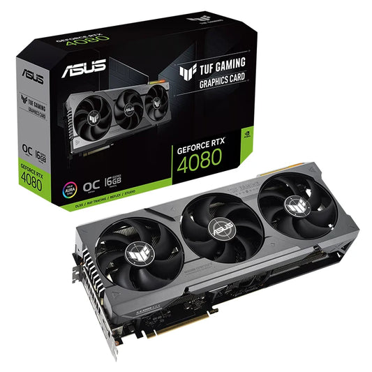 Used ASU'S TUF Gaming GeForce RTX 4080 16GB GDDR6X OC Edition Graphics Card with 16GB GDDR6X 256-bit Memory Support OverClock