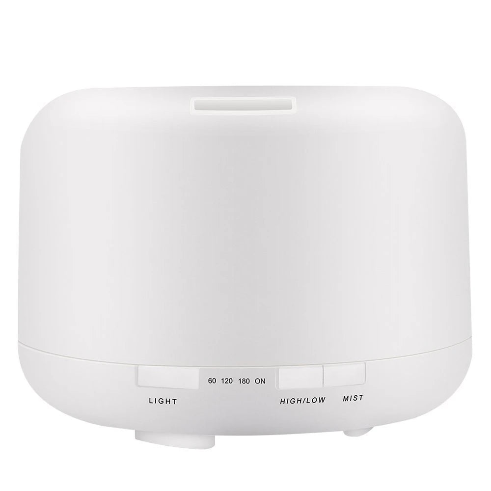 300 500ML Air Humidifier With Remote Control Colorful Non-printed Ultrasound Aroma Diffuser Pure White Dark Light Wood Grain
