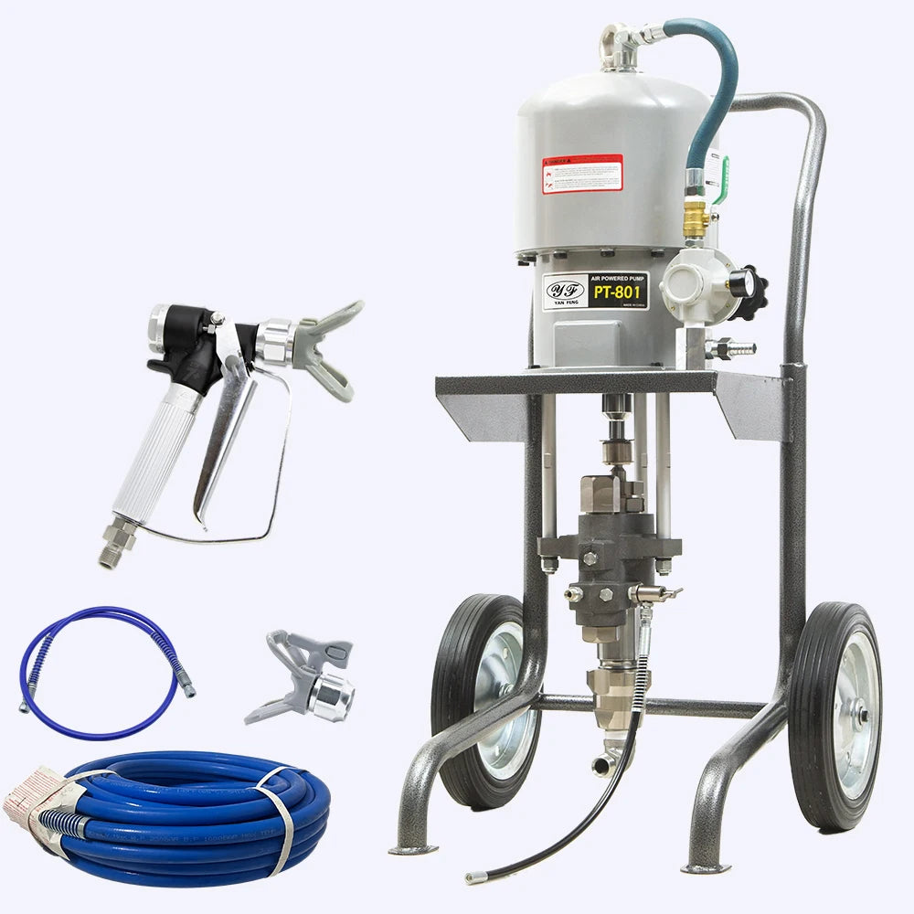 80:1 Heavy Duty Airless Sprayer  Marine Coating Paint  Air Powered Airless Paint Machine