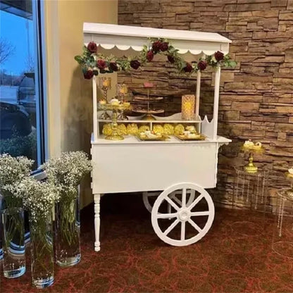 Wholesale Advertising Candy Retail Rack Rotating Cake Display Box Cart clear Acrylic Equipments Stand  Acrylic Candy Box