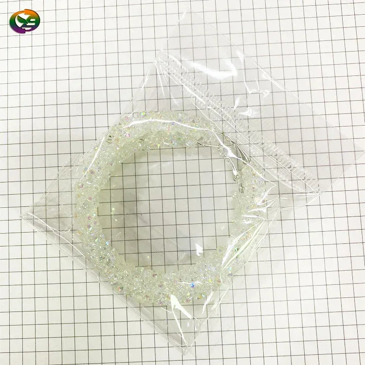 Trendy Women Geometric Big Hoop Earrings Resin Crystal Bling Hoop Earrings Custom Color Exaggerated Gold Earring for Girls