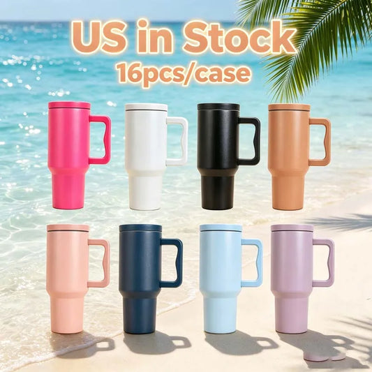 Us Warehouse 40 OZ Heat Retention Coffee Cup Stainless Steel Tumbler 40 OZ Custom Logo for Home Office Outdoor Daily Use