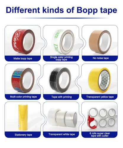 Custom Printed Strong BOPP Color Adhesive Packing Tape Hot Melt Acrylic With Custom Logo