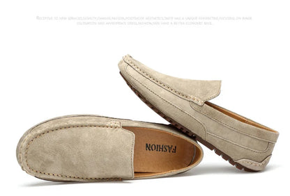 Suede Leather Man Loafers Luxury 2021 Casual Shoes For Men Boat Shoes Handmade Men Slipon Driving Shoes Male Moccasins Zapatos99