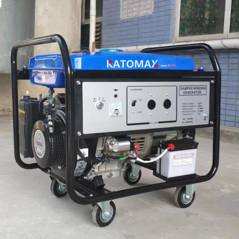 Katomax Gasoline Generator 8kw Portable 8kva Petrol Generator for Home Use Backup Power Supplier