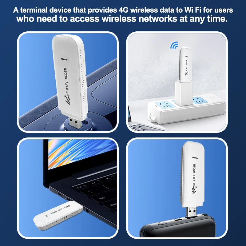 Outdoor Universal 4G USB Dongle Unlocked UFI Wireless Access Point Mobile Wingle WIFI Modem 4G LTE Router with SIM Card Slot
