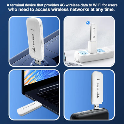 Outdoor Universal 4G USB Dongle Unlocked UFI Wireless Access Point Mobile Wingle WIFI Modem 4G LTE Router with SIM Card Slot