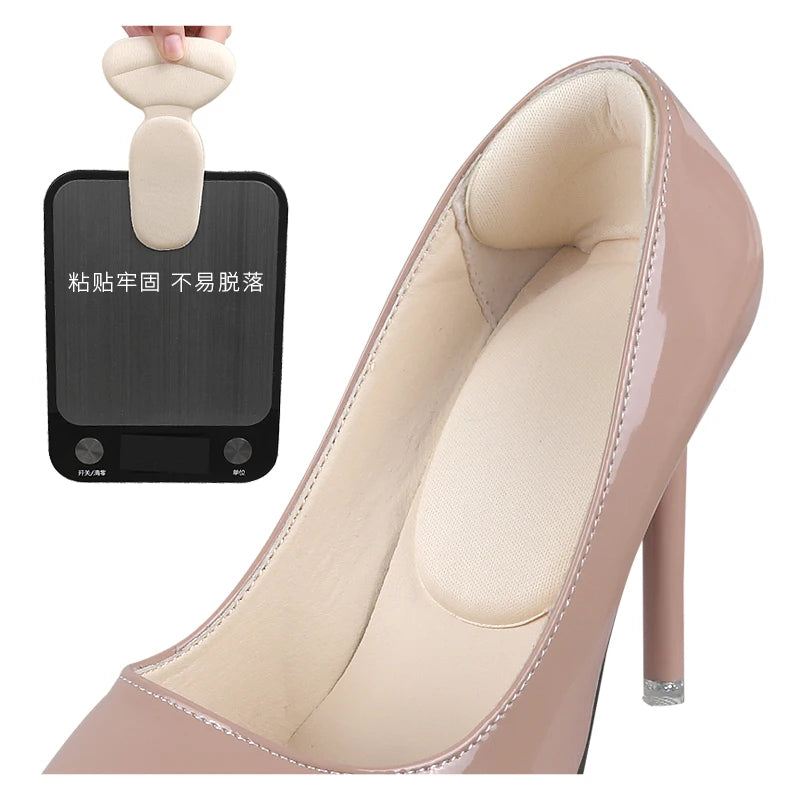 2 1 Self-Adhesive Sponge Heel Cushion Inserts Soft Heel Grips Liners Loose Shoes Preventing Slipping Toecap Protection Model