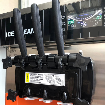 Tabletop Ice Cream Machine 3 Flavor Commercial Soft Serve Ice Cream Maker Machines Ice Cream Machine for Small Businesses