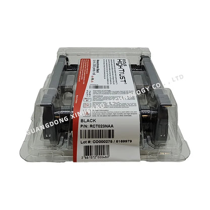 Original  RCT023NAA Black Monochrome Ribbon for Primacy Zenius Elypso Edikio FLEX Duplex ID Card Printer