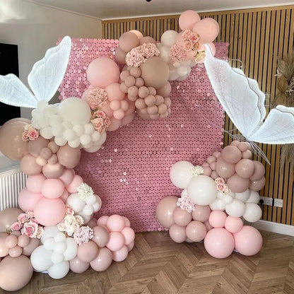 Birthday Backdrop Shimmer Sequin Backdrop Panels Shimmer Wall Red for Wedding Party Baby Shower Background Wall Decor