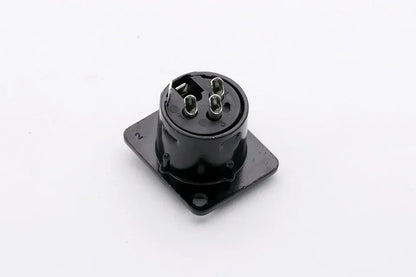 1pc 3pin XLR female socket connector, for Microphone/MIC, Panel Mount, Metal Shell +Copper Contact